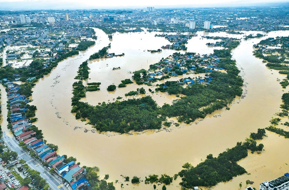 Hoàn lưu bão Matmo gây ngập lụt "chưa từng có trong tiền lệ" ở Thái Nguyên